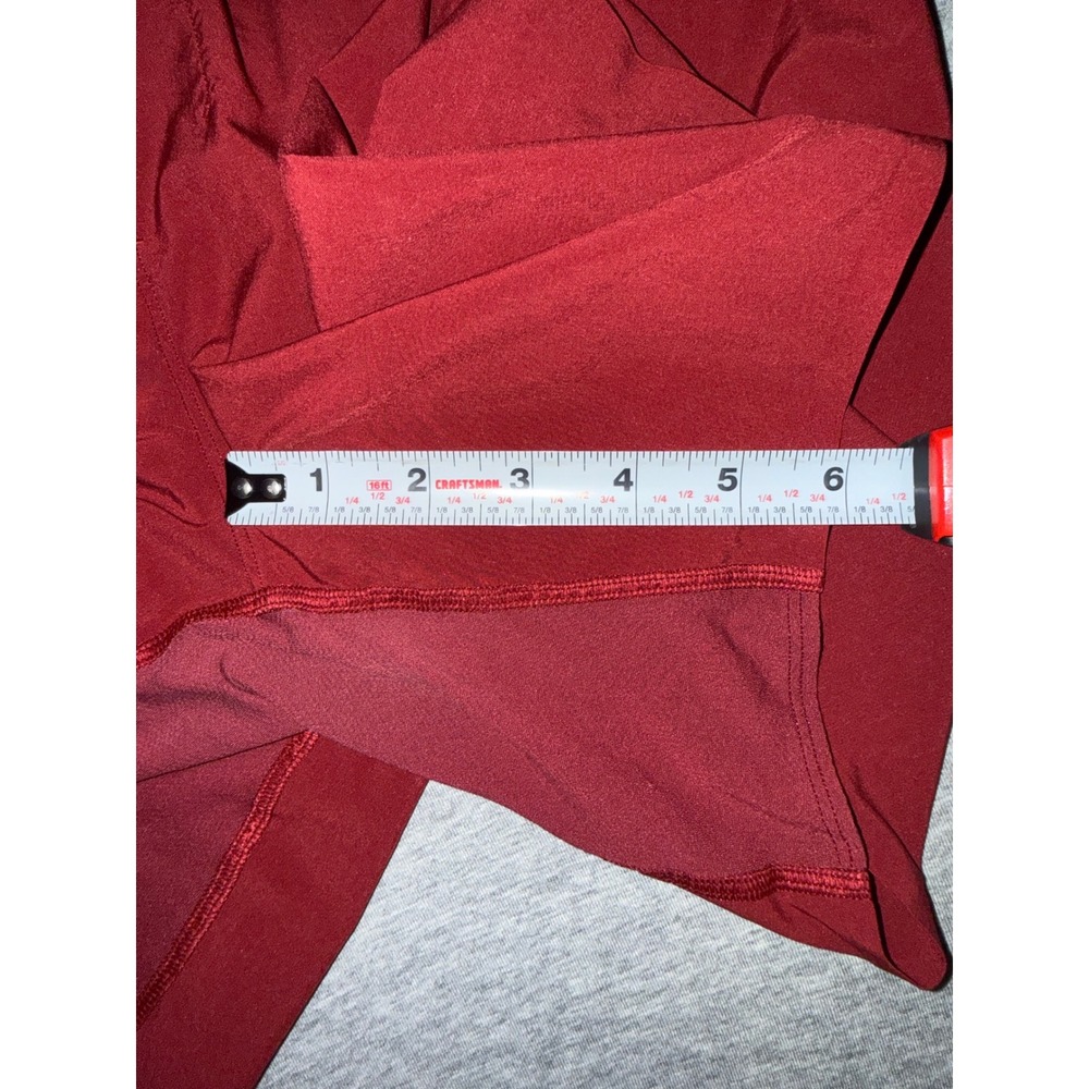 Lululemon Men Red Surge Running Shorts Red 6" Inseam Athletic Lightweight - Picture 6 of 6